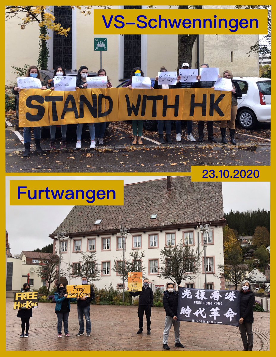 HongkongerV's tweet photo. Today's 🇩🇪 #FridaysForFreedom, 🙏🏻very much for your support!  Please share and let more people join &amp; support! See you again next Friday! #Germany #Schwenningen #Furtwangen #save12hkyouths 
@NOW4humanity @arnohb112 @FRA_with_hk @FreedomHKG @HKLiberty_Team https://t.co/1OlyFbULsi