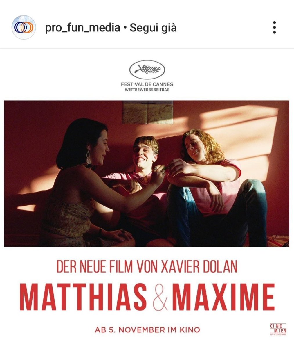 DasyBab's tweet photo. From #Profunmedia β¨
with #XavierDolan #GabrielDAlmeidaFreitas #CatherineBrunet #SamGauthier #Thedeathandlifeofjohnfdonovan #LostIllusions #IllusionsPerdues
π XAVIER DOLAN'S #MATTHIASETMAXIME π
β‘οΈ IN THEATERS π©πͺ #GERMANY β¬
οΈ
November 5th, 2020
β‘πβ€οΈπβ€οΈπβ€οΈπβ€οΈπβ€οΈπβ€οΈβ‘ https://t.co/Ba5mh5gTYm