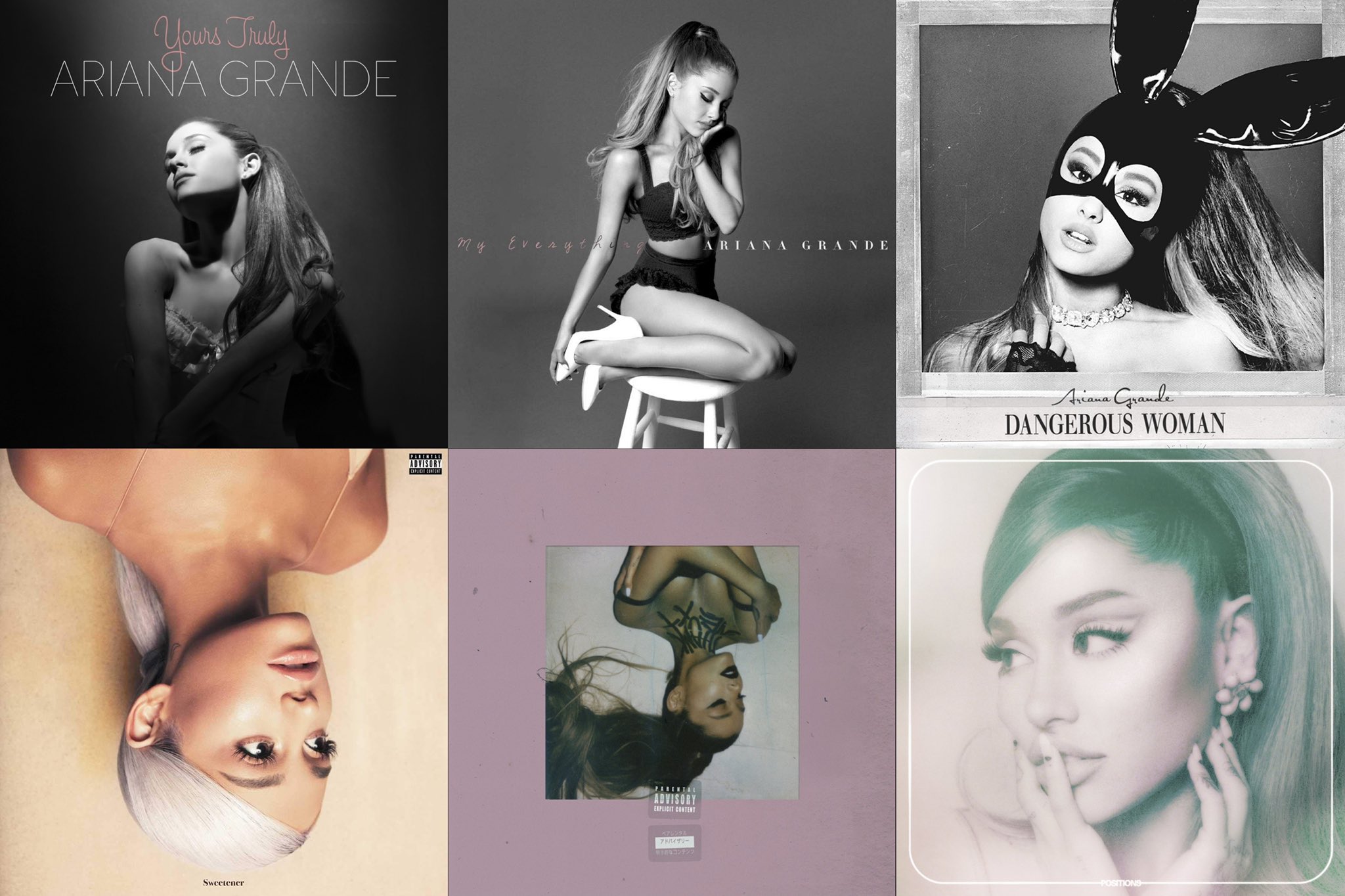 Vote And Rank Ariana Grandes Album Covers Entertainment Talk Gaga Daily 