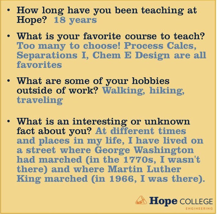 Hope_Engineers's tweet photo. Happy Friday! Let’s celebrate with our final #GetToKnowYourProf profile. Today, we’re highlighting Dr. Mike Misovich! #GoHope #TheHopeDifference ⚓️ https://t.co/QQbuLKIatK