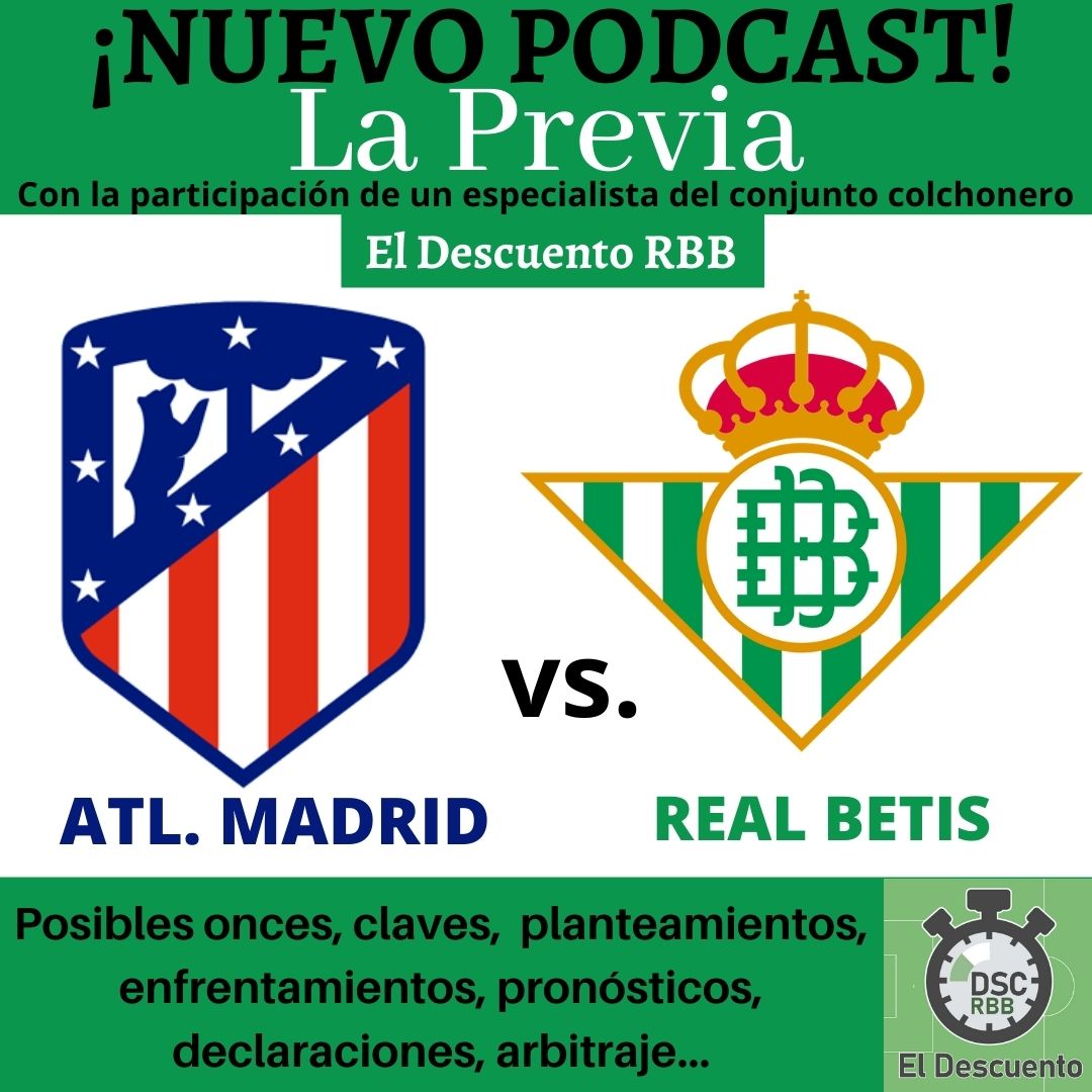 ElDescuentoSVQ's tweet photo. 📢 Nuevo 📻 PODCAST‼️ #2x25 (#DSC #Betis) 🎙️ La Previa del #AtlMadrid con un especialista del equipo colchonero | #ElDescuento #RBB
🎧Escuchar en📲 iVoox➡️ https://t.co/4pZCKoRZed 🌐Web➡️ https://t.co/1FOvK7JIGU
📲Otras plataformas de🎧escuchas y✅Servicio WathsApp (Sigue⬇️) https://t.co/Kh02qqKYhL