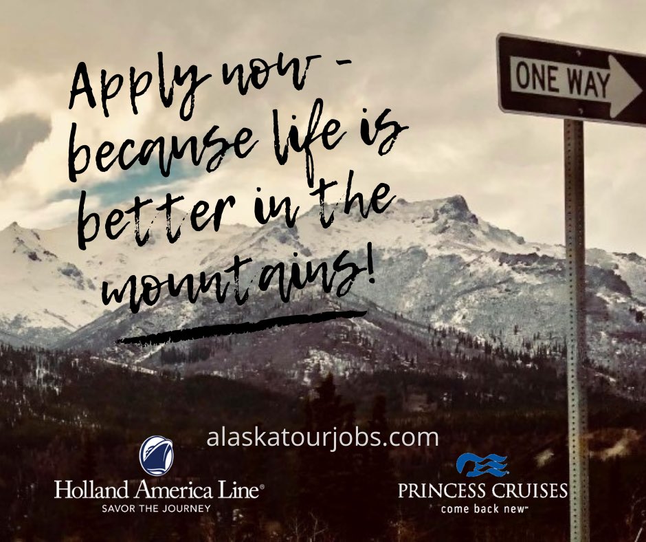 AlaskaTourJobs's tweet photo. Applications are open for all positions! #WeAreBack #Alaska #Alaska2021 #AlaskaTourJobs #Mountains #Adventure #AdventureAwaits #BeSafeTravelSafeWorkSafe https://t.co/azZVUmd8me