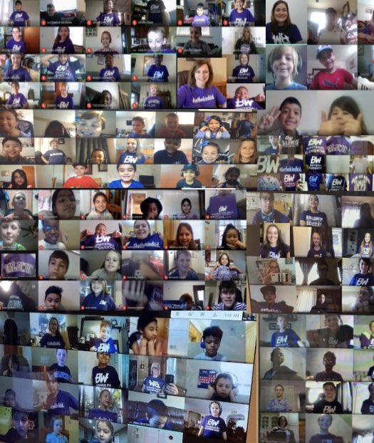 In honor of BW Homecoming, WES rocked purple and white from home! BW PRIDE!