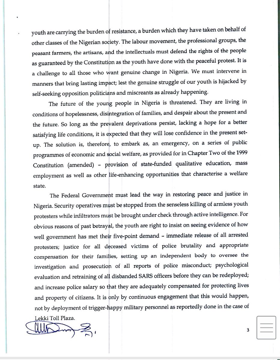 EbencoIshola's tweet photo. "THE YOUTHS ARE CARRYING THE BURDEN OF RESISTANCE, A BURDEN WHICH THEY HAVE TAKEN ON BEHALF OF OTHER CLASSES OF THE NIGERIAN SOCIETY" #ASUU speaks on #EndSARS #LekkiMassacre #EndSARSBrutality #EndSARSImpunity https://t.co/x1ic4NCWOs