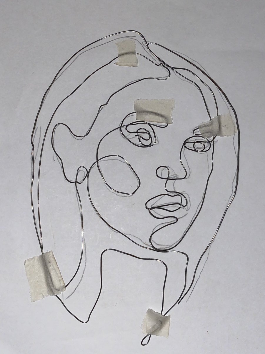 mrse_art's tweet photo. I am so pleased with this blended learning task done today by year 11! #wiresculptures inspired by the artist Alexander Calder. @KingHenrySchool https://t.co/3DRNd683OM