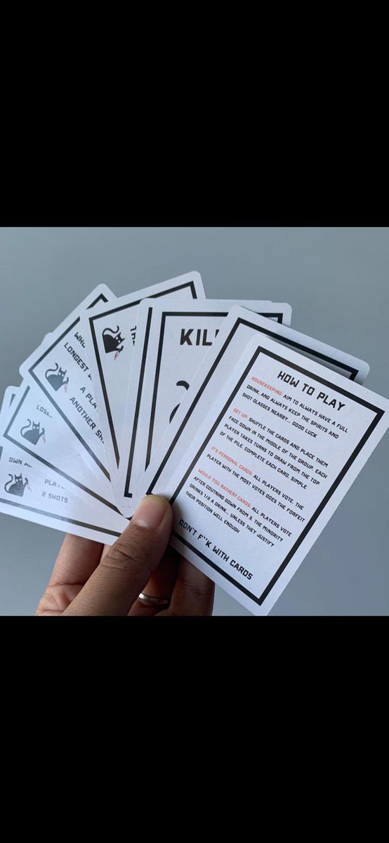 DontFWithCards's tweet photo. Who else has that Friday feeling? 🙋🏽‍♂️🍻

Like if you wish you had these cards in your hand for post 10pm antics tonight!

#DFWC #DrinkingGame #FridayFeeling #Drinks #Cards https://t.co/TodRMnX5sP