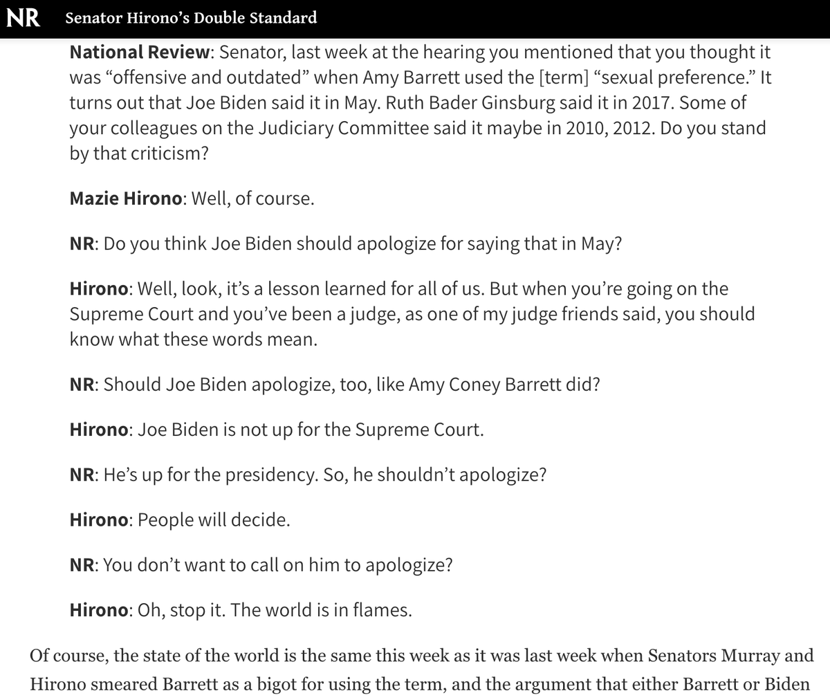 McCormackJohn's tweet photo. The logic and principles of Senator Mazie Hirono: https://t.co/IVQI1sgA4f https://t.co/6Dh7HKnqgR