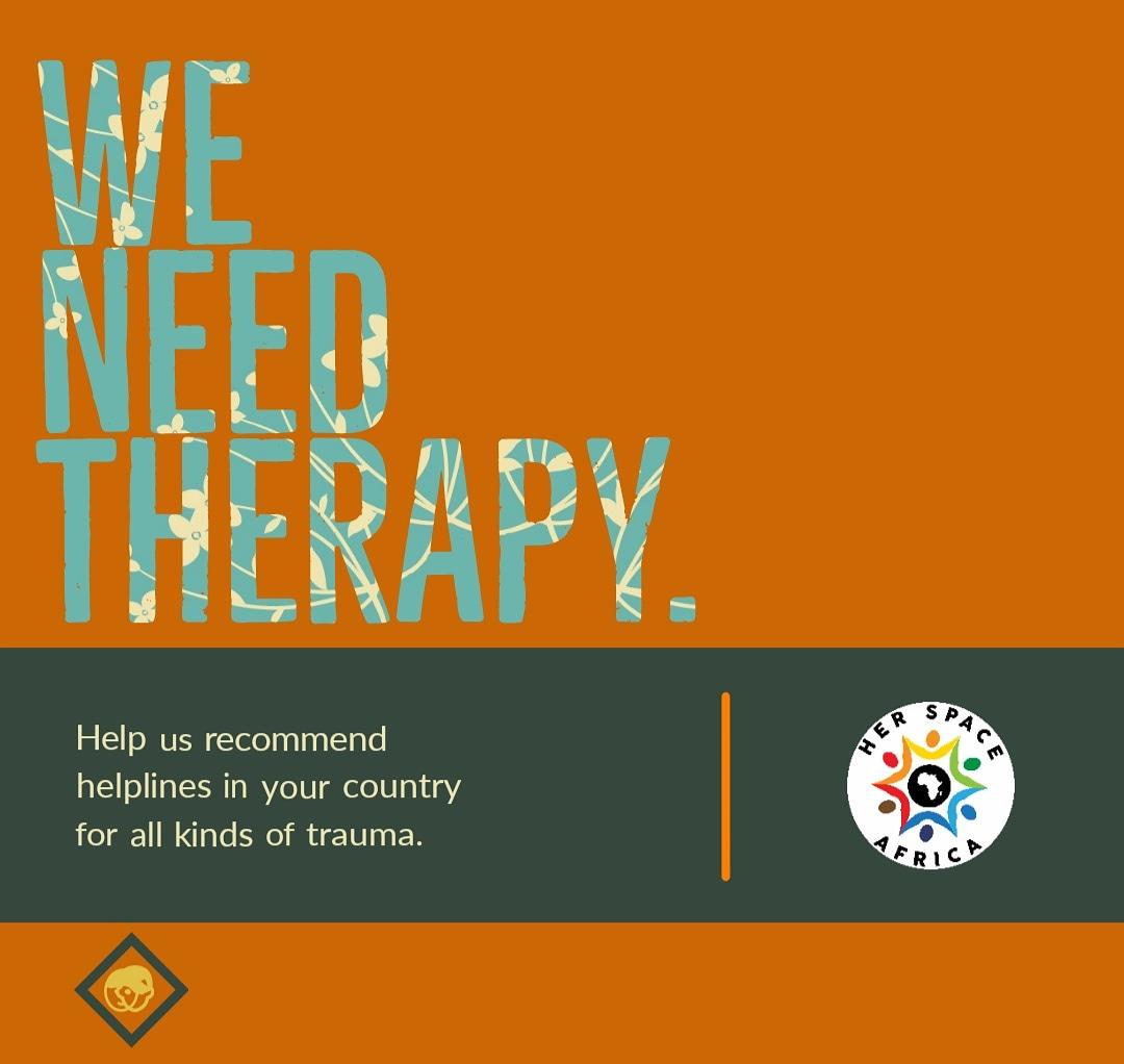 HERSPACEAFRICA's tweet photo. Very important please.
.
Tag them all please and mention your country.
.
#HerSpaceAfrica
.
#Femalesofspah #Africarising #mentalhealthsupport https://t.co/uRTIDQjRrw