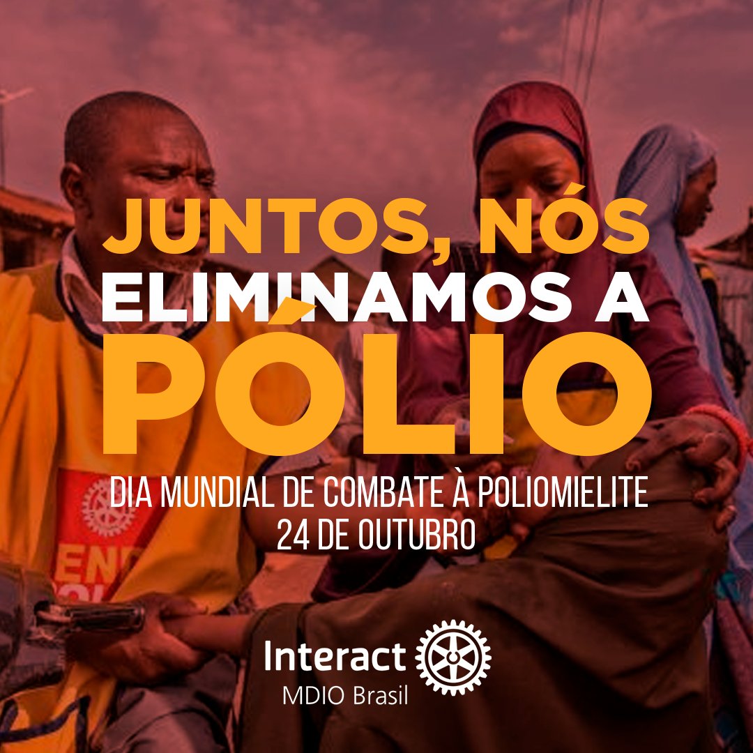 MDIOInteractBR's tweet photo. JUNTOS, nós eliminamos a pólio!
Em 24 de Outubro comemoramos o Dia Mundial de Combate à Poliemielite, onde não medimos esforços para realizar ações em prol do fim desta doença.
Falta pouco para que a poliomielite seja erradicada do mundo!
#interactbr #endpolionow https://t.co/GQeOQafDKd
