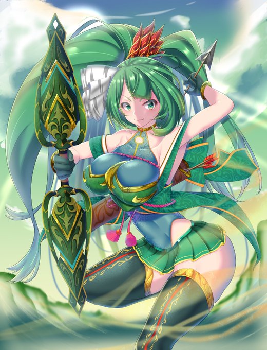 三国志大戦のイラコン参加イラストがようやく終わった…今もてるすべてを出し切りましたわ… 