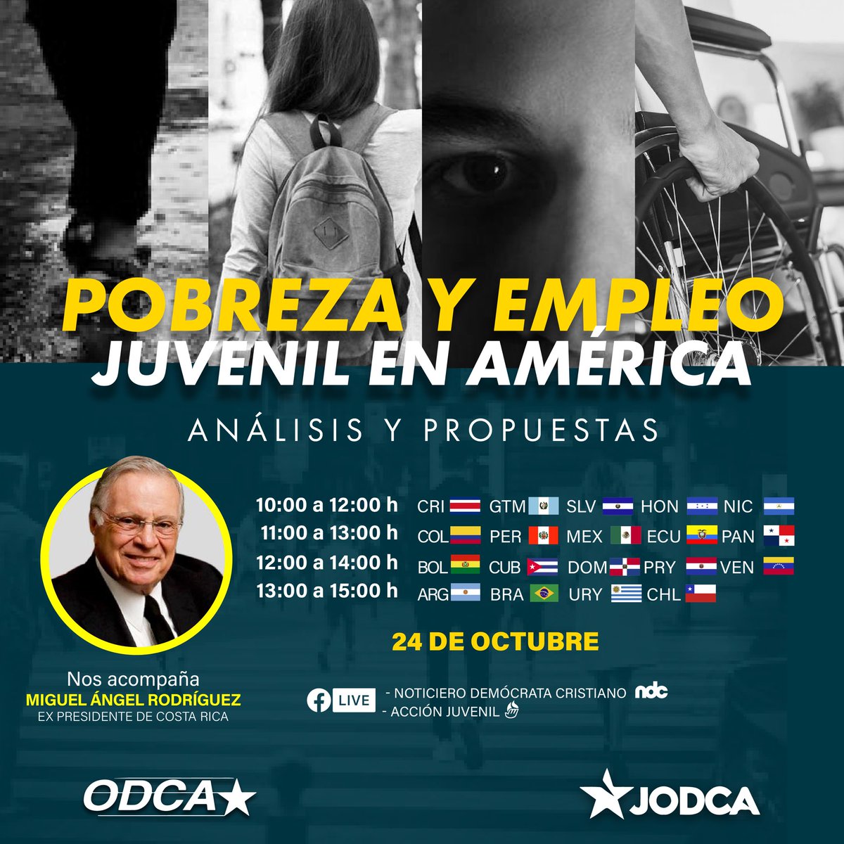 Te invitamos al foro “Pobreza y Empleo Juvenil en América” de la @JODCA_ok, un espacio de análisis y propuestas sobre la situación y retos que enfrentamos las y los jóvenes.
La cita es este 2️⃣4️⃣ de octubre a las 11 hrs. https://t.co/VzlypWlxNn