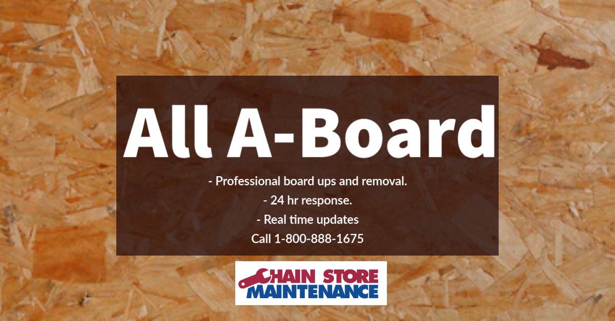 chainstore2's tweet photo. Call us today for your board up needs! 1-800-888-1675 #boardup #csmhelps https://t.co/dRp11SqQuX