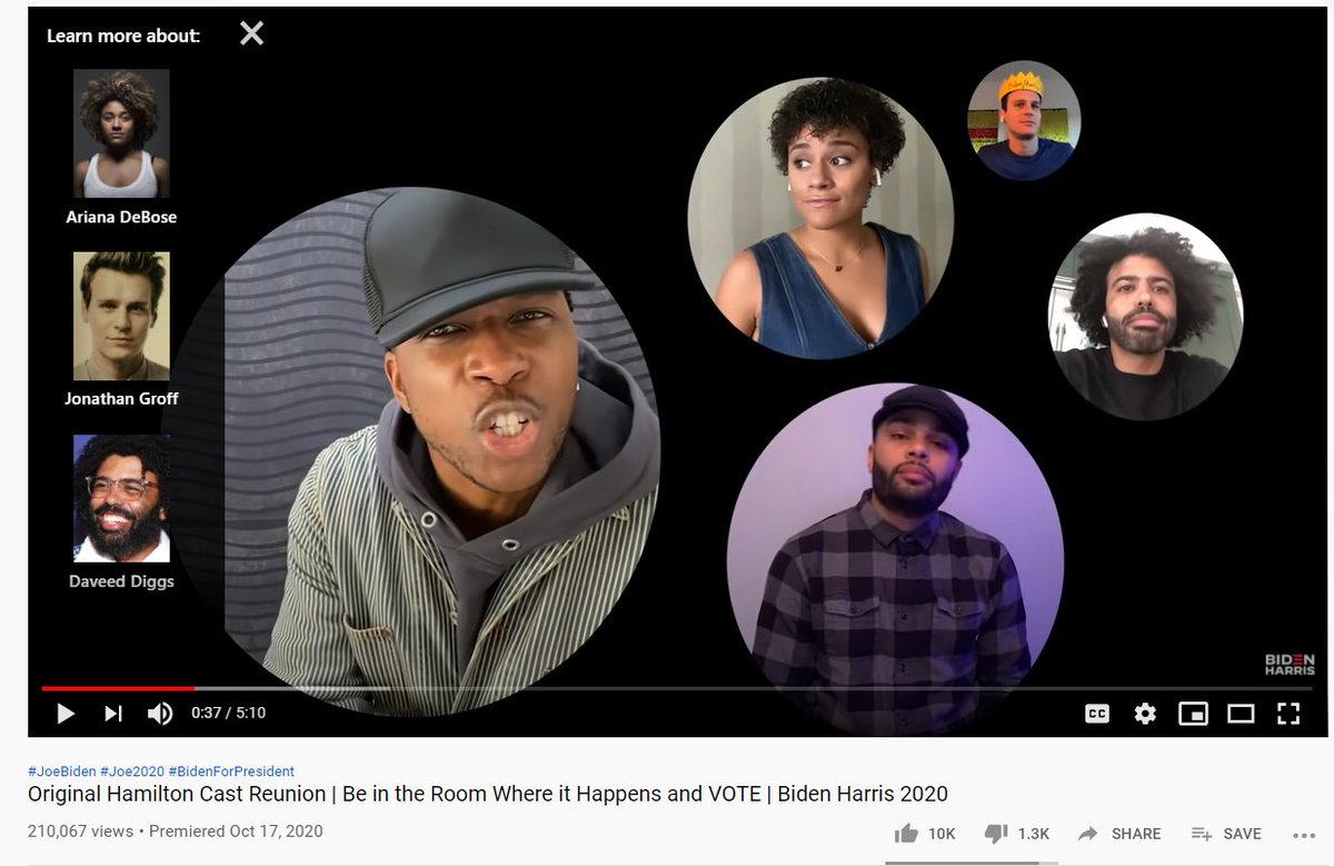StarSearchReal's tweet photo. #TGIF. Start the weekend with some fun by using #StarSearchByReal #webextension when you watch this #Hamilton cast reunion on #YouTube to "Be in the room where it happens" and #Vote! https://t.co/NqmvqNpk9W https://t.co/OLx5PBXHPL