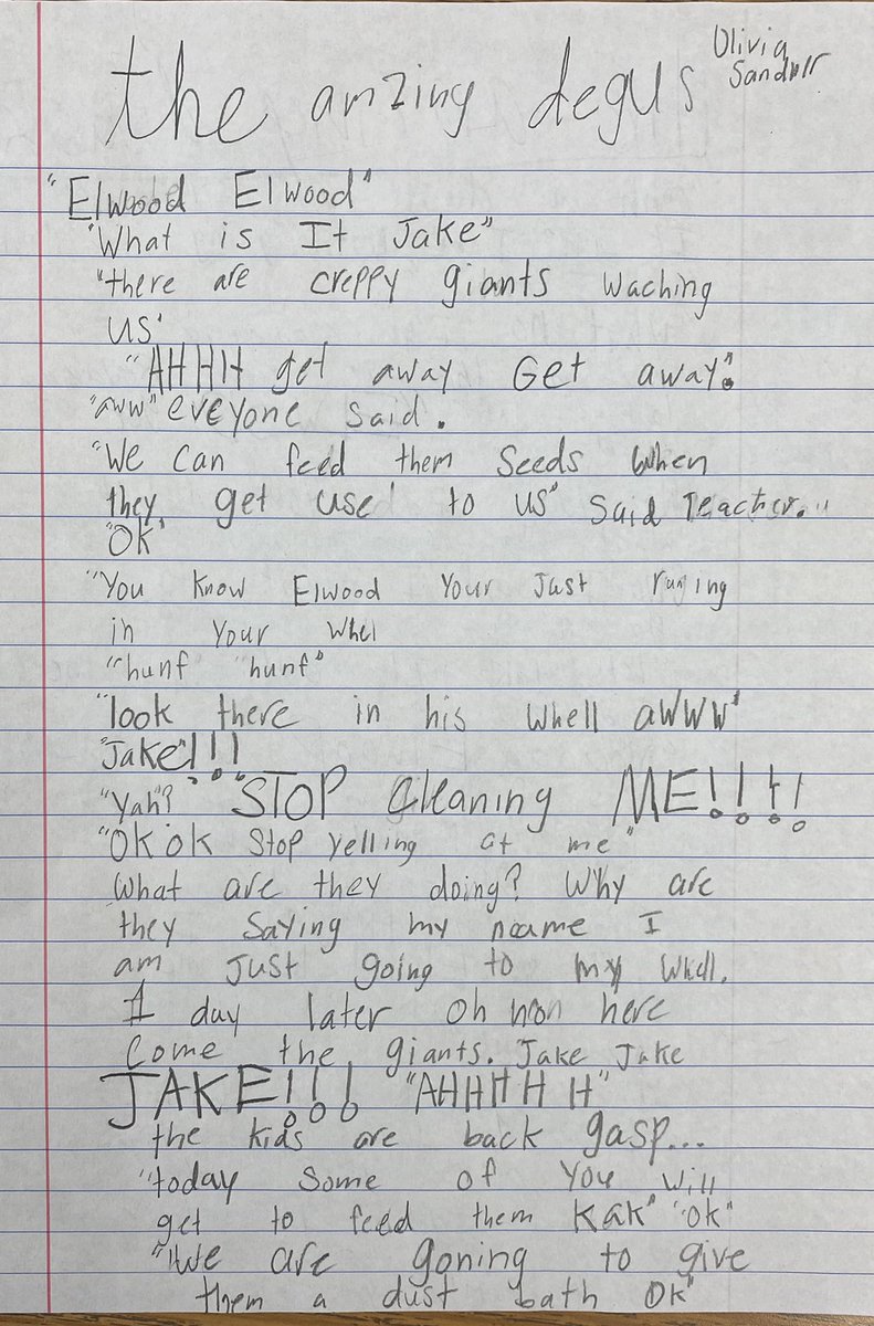 NJanese's tweet photo. We had some sweet visitors this week from the Living Materials Center, and students wrote from different perspectives! It was so much fun! @NPERockets @LivingMaterials @BeckySandner @JTaylorEdu https://t.co/5ypCRYuLnA