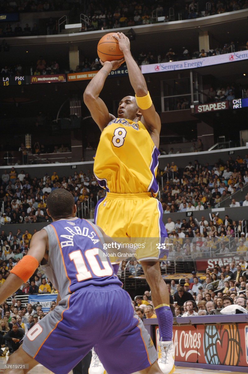 In Game 6, Kobe scored 50 points, grabbed 8 rebounds, dished out 5 assists, and had 3 steals. He was highly efficient shooting 57.1 FG% & 66.4 TS%. He attempted 35 shots with none of his teammates being close to him in shot attempts. He had his best game by far in that series.