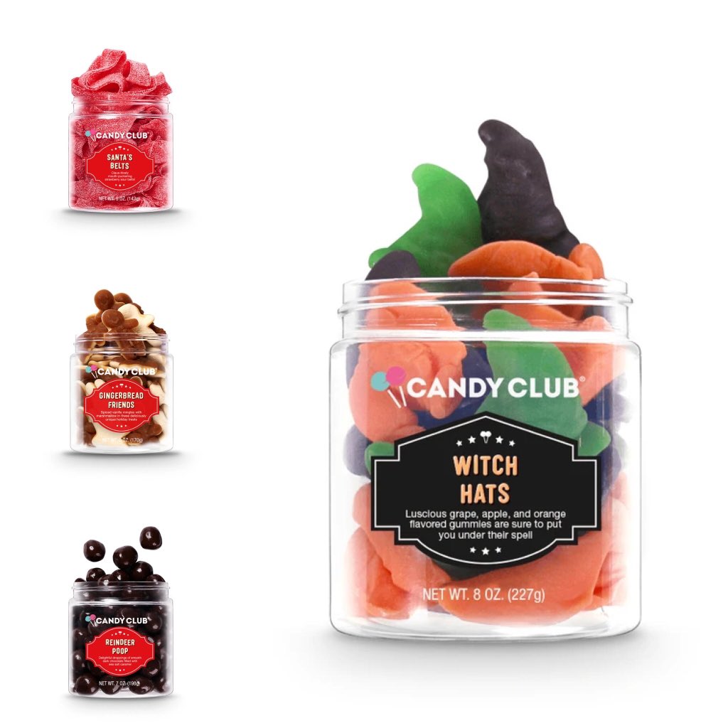 HudsonBradley7's tweet photo. Stock up on these seasonal holiday favorites!! 🎃 https://t.co/XIYgvZb48z #candyclub #hudsonbradley #nocatee #jaxbeach #pontevedra #Halloween #Christmas #shopify #shoplocal #shopsmall #FamilyBusiness #witchhats #santasbelts #reindeerpoop #gingerbreadfriends https://t.co/aW9g6imY3C