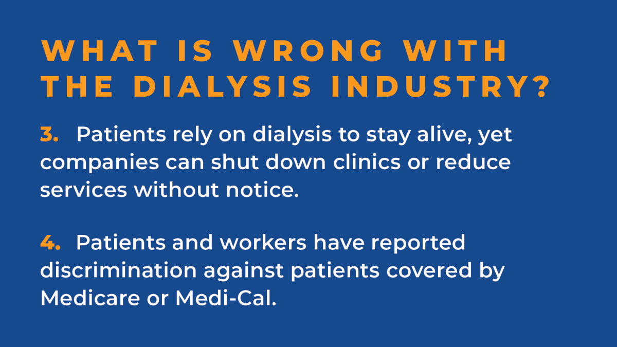 VoteYesOnProp23's tweet photo. Why do we need Prop 23, and what will it do to #FixDialysis in California? #YesOn23 https://t.co/hnJDEgz8gD