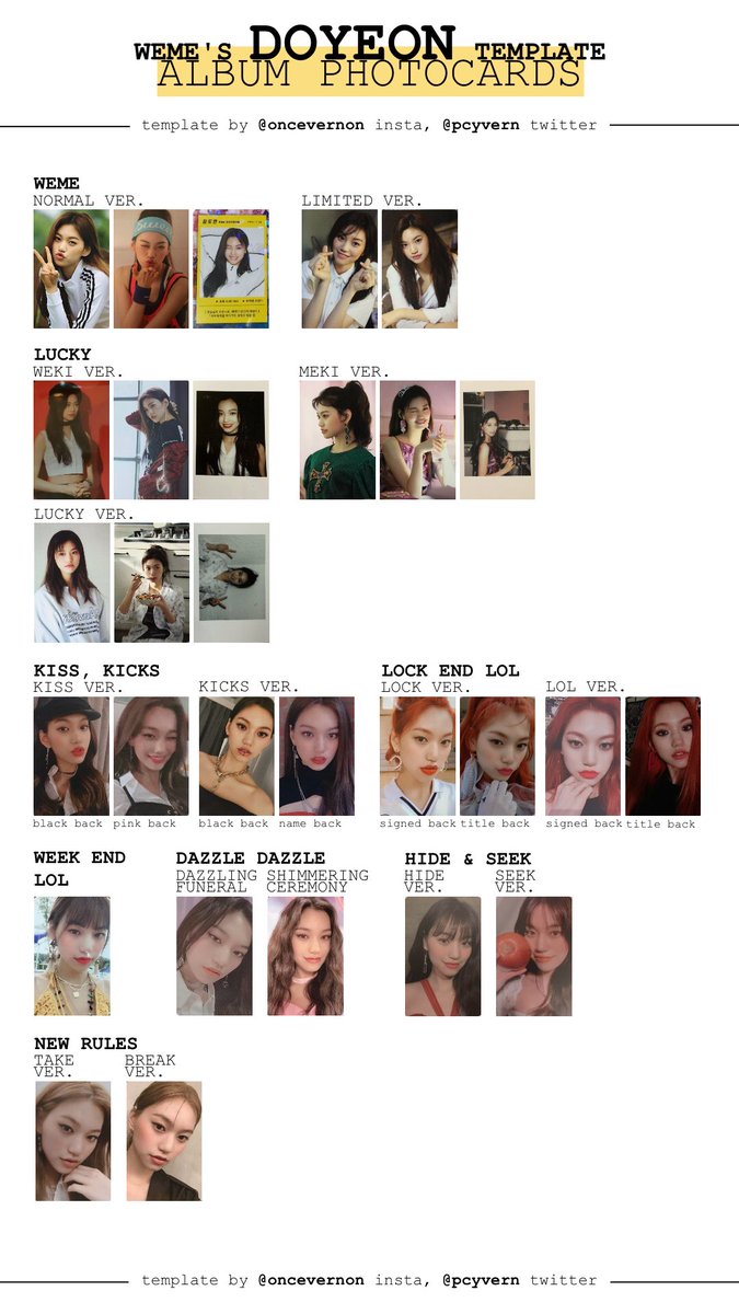 Weki Meki トレカ added the new rules photocards to the weki meki album photocard
