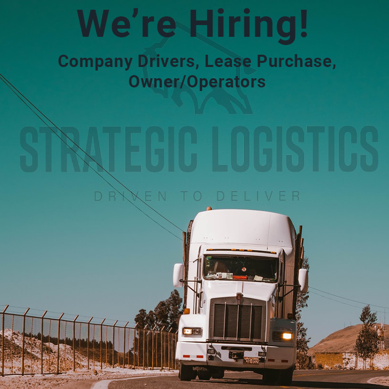 Strategic_logis's tweet photo. Looking to get on the road??? Strategic Logistics is hiring company drivers, lease/purchase, and owner-operators to join our fleet. DM to learn more! #cdl #truckdrivers #truckers #truckinglife https://t.co/WsdkoGnSCC