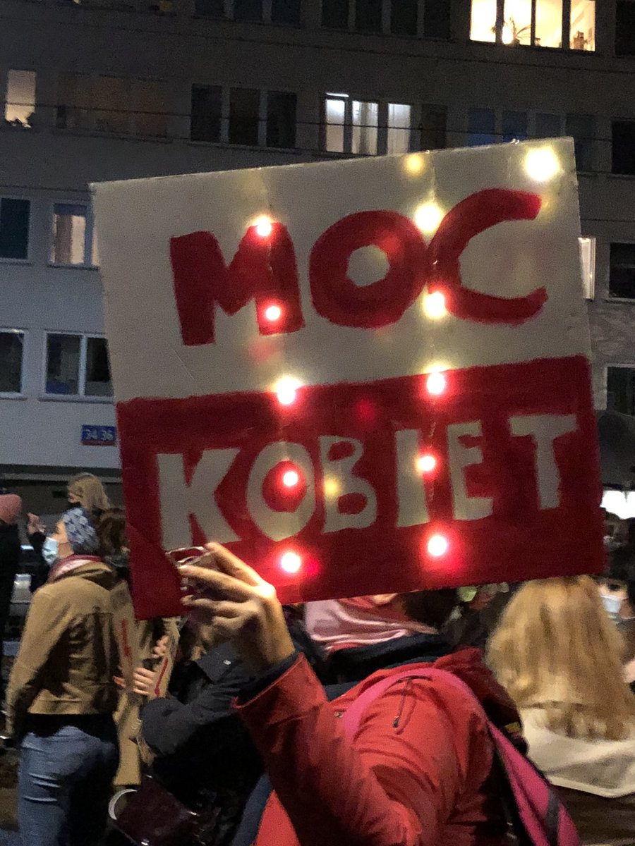 Ula_Zielinska's tweet photo. #Poland today: thousands went onto streets in 40+ cities yesterday and today, despite pandemic. Poles are outraged at yesterday’s ruling of the new, politically biased #ConstitutionalTribunal which tightened the very strict abortion law.
#PISoff mychoice! is a popular slogan 🇵🇱🇪🇺 https://t.co/EtOEbtDSKF