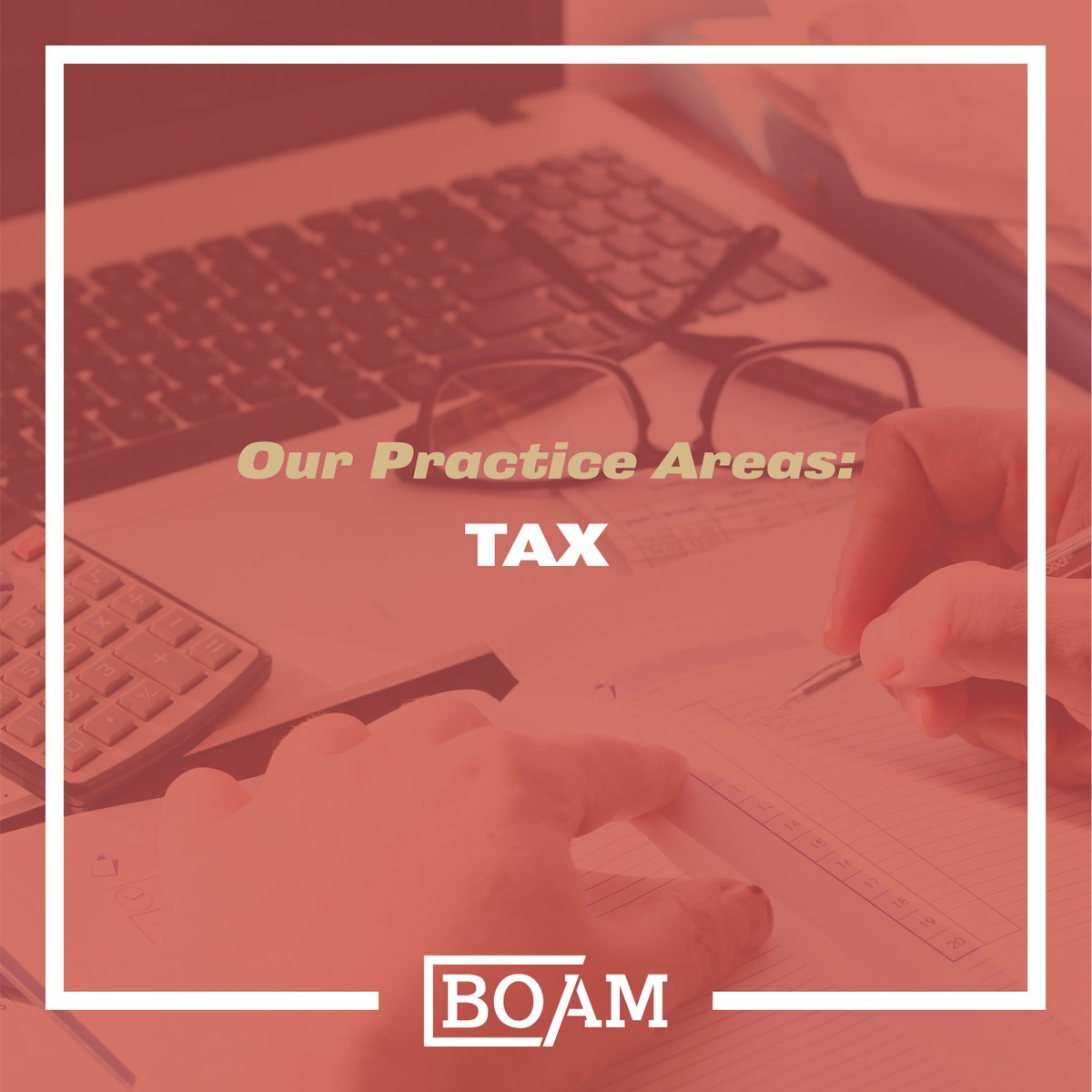 BOAMLaw's tweet image. Our attorneys are experienced in counseling clients on a variety of tax issues. We assist business owners with issues pertaining to sales and use tax, corporate taxation, limited liability company taxation and tax consequences of the purchase or sale of business assets or equity.