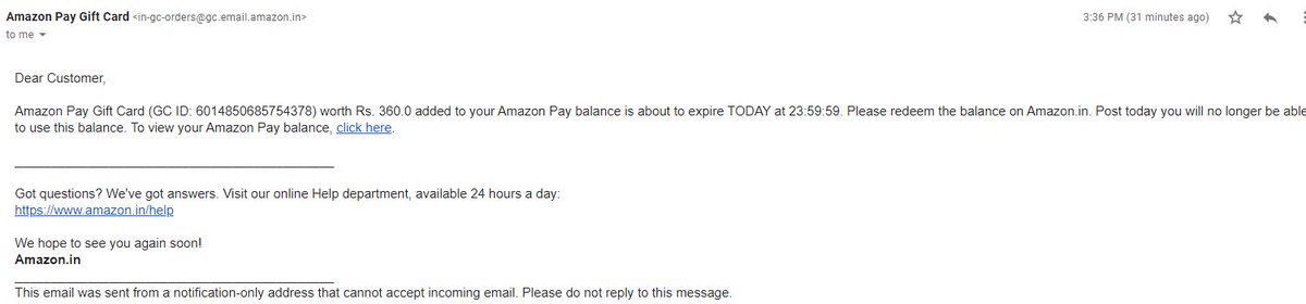 rolandmas1's tweet photo. @AmazonHelp Hi. My Indian account has an expiring gift card, but I am out of the country &amp; cannot login (I know email, pw) but it sends text and cannot receive. Amazon India help number - 180030001593 - does not work. Please extend and help with login. Pls email &amp; extend card. https://t.co/quVLpzNGDT