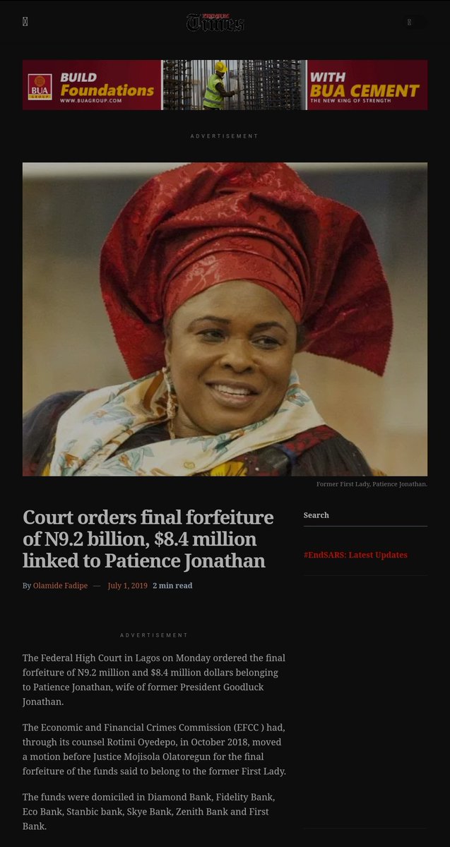 @chismo90 @UformaduJohn @AdesokanAriyo @YeleSowore @UN If Jonathan didn't loot how come EFCC recovered N9.2bn, and $8.4million from his wife? https://t.co/XedLnqCSdw