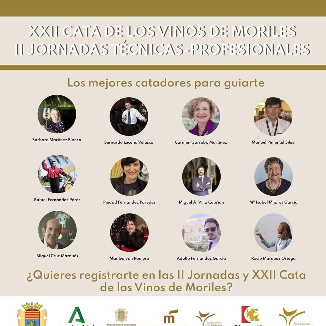 XXII CATA DE LOS VINOS DE MORILES I II JORNADAS TÉCNICAS-PROFESIONALES I Online desde el 23 al 28 de Octubre I El webinar más completo del sector ahora GRATUITO I Conduce y presenta: #FranLeón l Regístrate GRATIS: catadelosvinosdemoriles.es #EscuelaEspañoladeCata #CarmenGarrobo