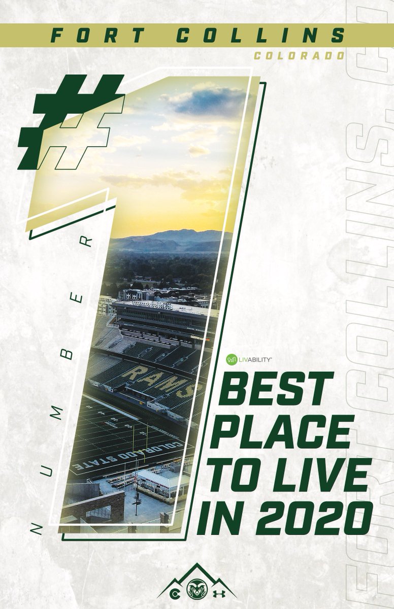 There’s no place like home. Especially when it ranks #1 Best place to live! Fort Collins, Colorado 💚 #RamCountry
