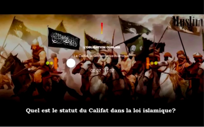 Dans une vidéo, Ana Muslim vante le fait de vivre dans une terre gouvernée par le califat juste après la déclaration du califat de Daech à l'été 2014 : "L'Obligation Oubliée Le Califat, la Gouvernance Islamique". Désaccord de “fond ou de forme ?”  #Stopislamistes 11/n