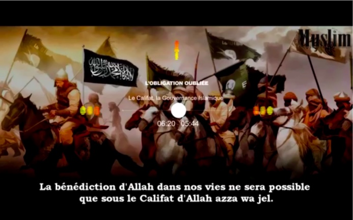 Dans une vidéo, Ana Muslim vante le fait de vivre dans une terre gouvernée par le califat juste après la déclaration du califat de Daech à l'été 2014 : "L'Obligation Oubliée Le Califat, la Gouvernance Islamique". Désaccord de “fond ou de forme ?”  #Stopislamistes 11/n