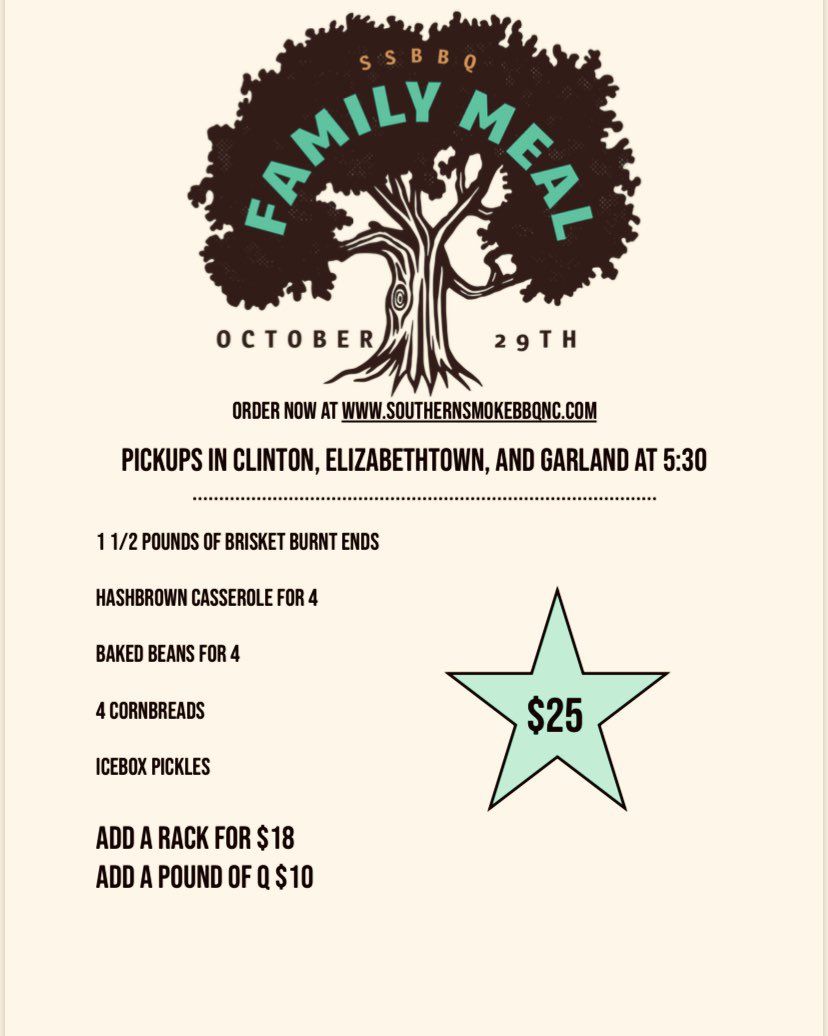 Get those orders in at southernsmokebbqnc.com!