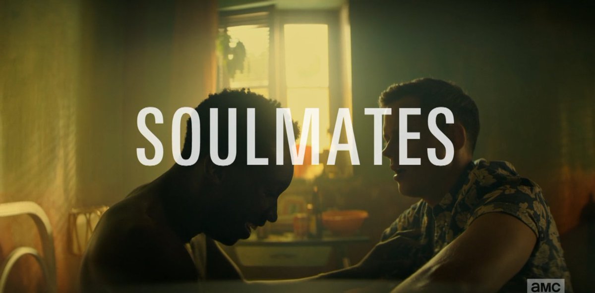 Episode 4 of  #SoulmatesAMC   is a perfect slice of pure happiness. It’s damn funny, it’s got action, a bit of adventure, romance, honesty and a duo I didn’t know I needed but wanted so much more of. Bill Skarsgard and Nathan Stewart-Jarrett are so fantastic in this A thread: