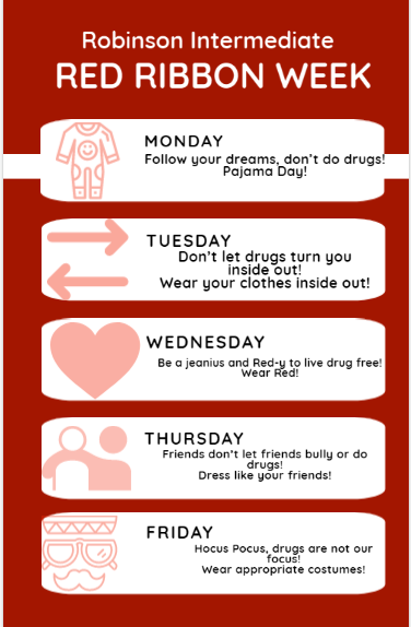 Red Ribbon Week NEXT WEEK! :)