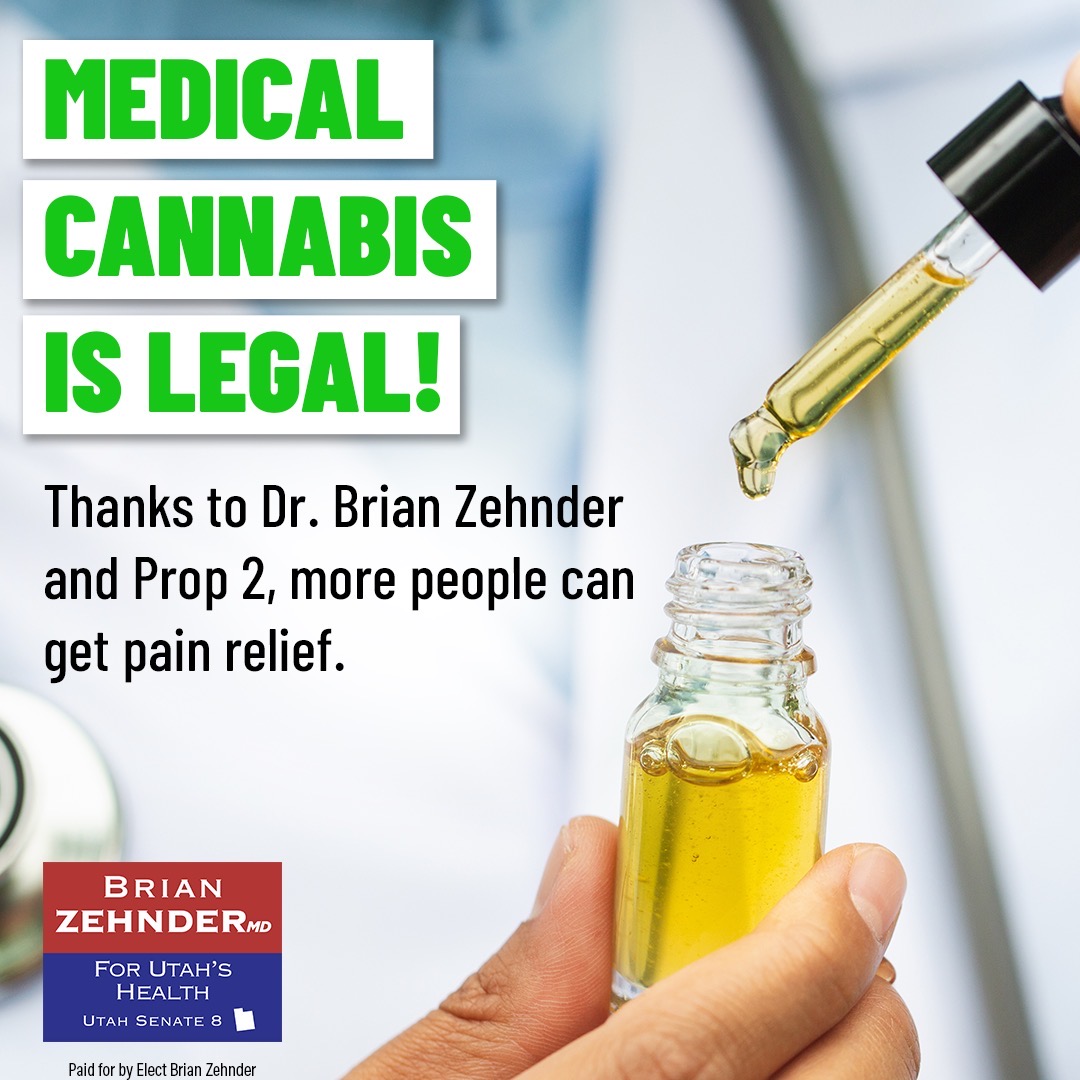 Honored to be on the Utah Cannabinoid Task Force.
The task force helps doctors learn the best science.
Cannabis as medicine can help some people in pain.
Let's focus on science and not politics!
