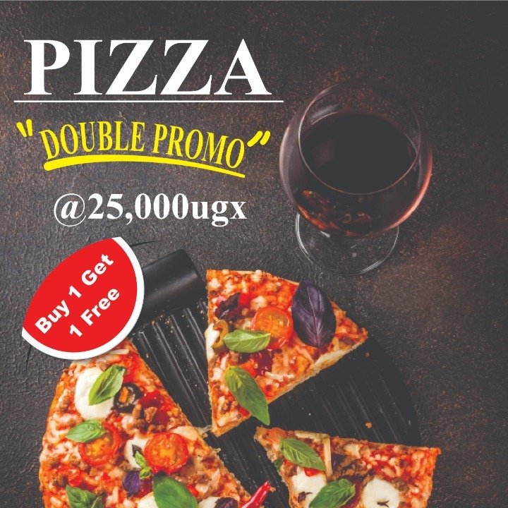 GatelyUganda's tweet photo. Pizza is not just about the dough and toppings. There is more to this. TASTE. @GatelyUganda you will have all these in one package. Best Pizza offer in Uganda. Best pizza offer in Town. #Entebbe #offers #offer #doubleoffer #doublepromo #Saturday #SaturdaySocial #saturdayoffers https://t.co/8zzgQpdQJy