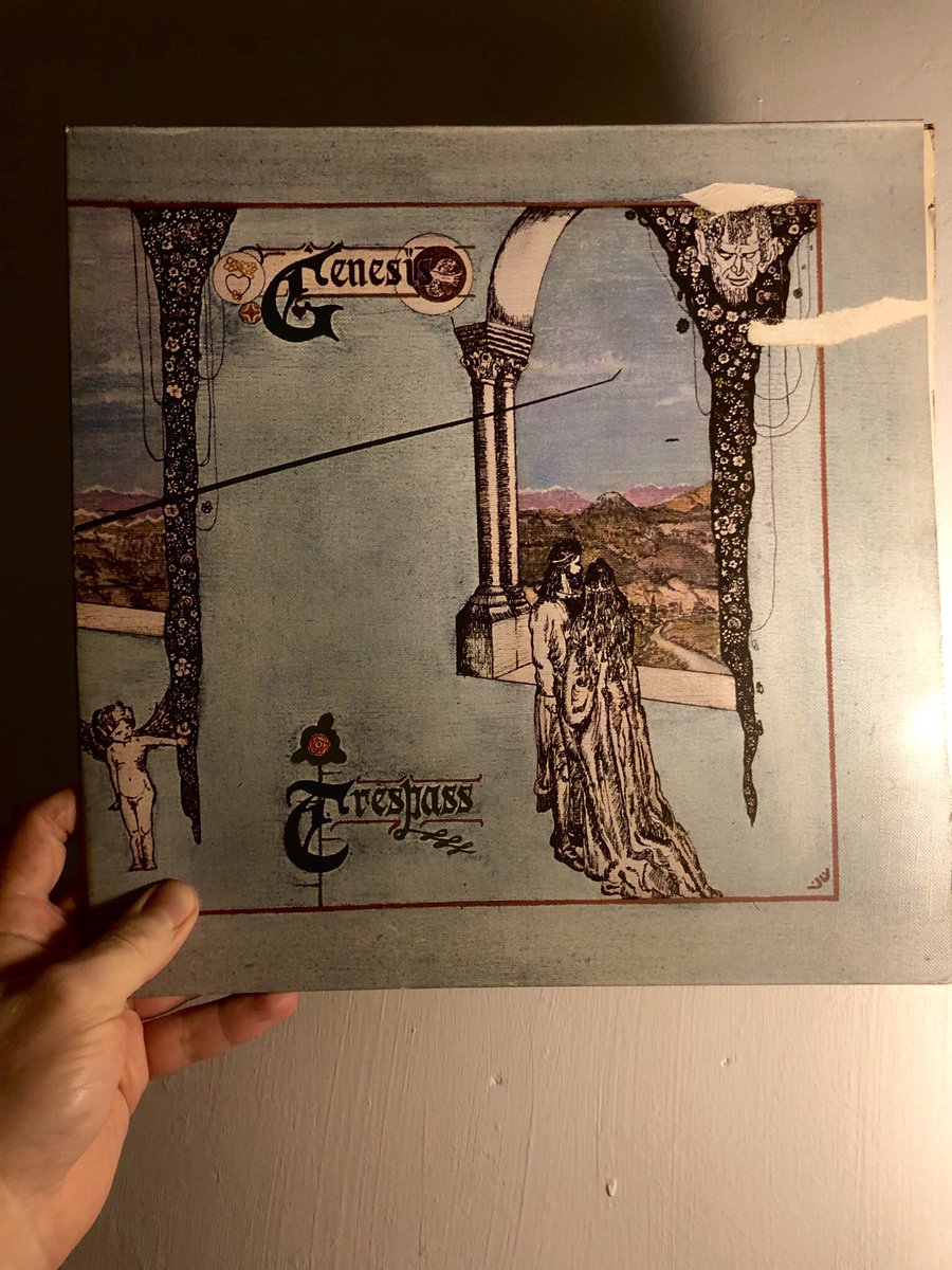 BenHalligan's tweet photo. "Lead Voice, Flute, Accordion, Tamborine and Bass Drum." 50 years old, today. Been listening since English teacher recommendation @winterfoldhs. @genesis_band @genesis_news #theknife #vinyl #pinkscroll #charismarecords https://t.co/tyS2LBUxIR https://t.co/MElTVb9JUN