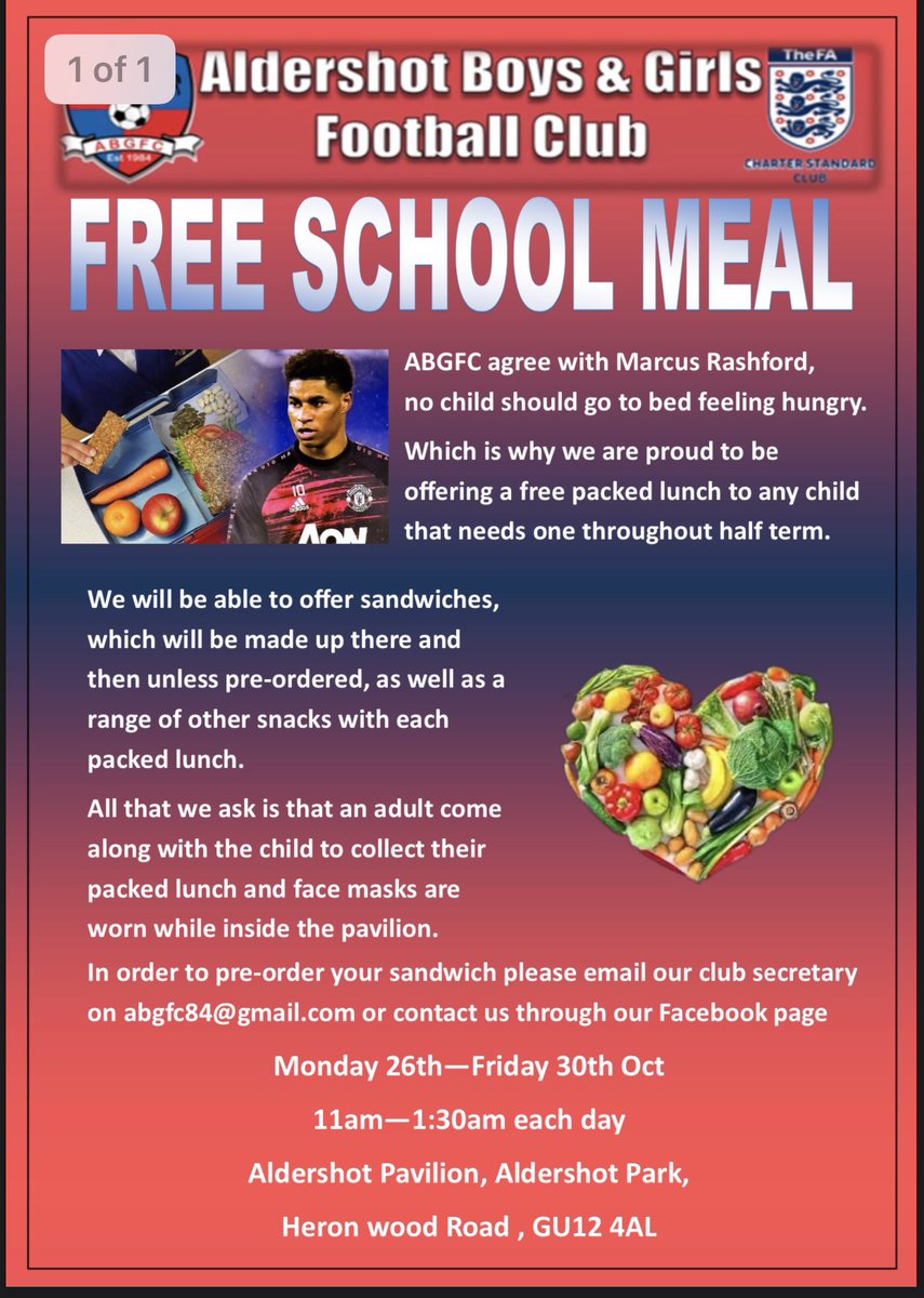 AldershotBGFC's tweet photo. ABGFC would like to give back to all those that bring us joy through football and agree with @MarcusRashford  #InThisTogether  @AlderwoodSchool @AshManorSchool @keithdibs @TeamFHES @FootballGrf https://t.co/sRZpywWbfM