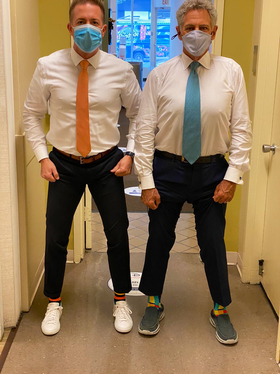 RyanFieldABC's tweet photo. In todayโs edition of โwho wore it better?โ
#SockEm https://t.co/2MIaLPKuA7