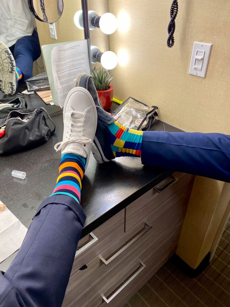 RyanFieldABC's tweet photo. In todayโs edition of โwho wore it better?โ
#SockEm https://t.co/2MIaLPKuA7