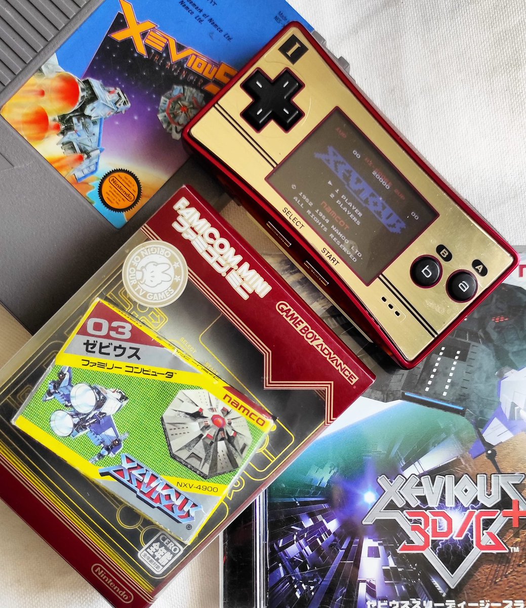 defthead's tweet photo. Xevious for GBA Famicom Mini collection
__________
#xevious #gba #famicom #gameboy #xevious3dg #shmup #nes #nintendo #retro #gameboymicro #gbmicro #playstation #xevious3dgplus #videogame #retro #retrocollective #retrogamer #retrogaming https://t.co/ZyfaHPltSm