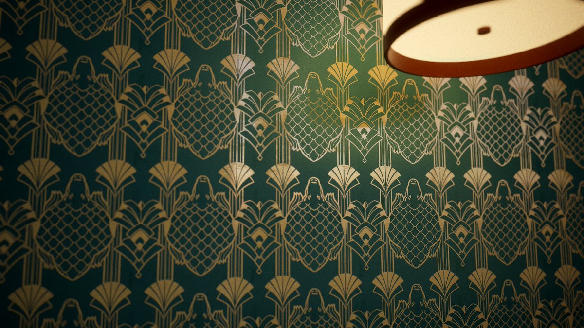 Enjoying Friday in the FlatFuckParlour with my beautiful arsenic infused wallpaper