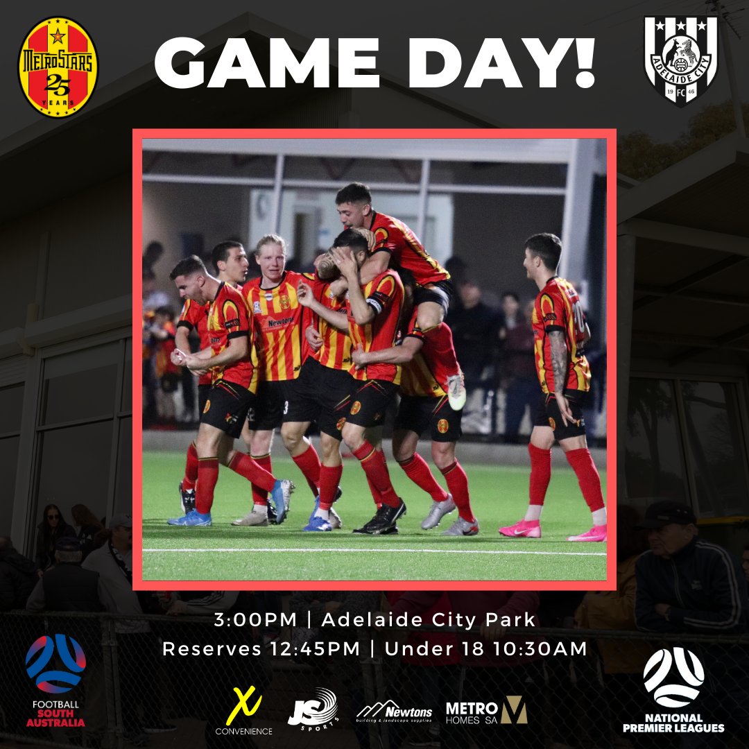 NE_MetroStars's tweet photo. 🔴 GAME DAY! 🔴
🆚 @AdelaideCityFC
⌚ 3:00PM
🏟 Adelaide City Park
📱 #MetroStars #ACvMS https://t.co/4Svxr1extv