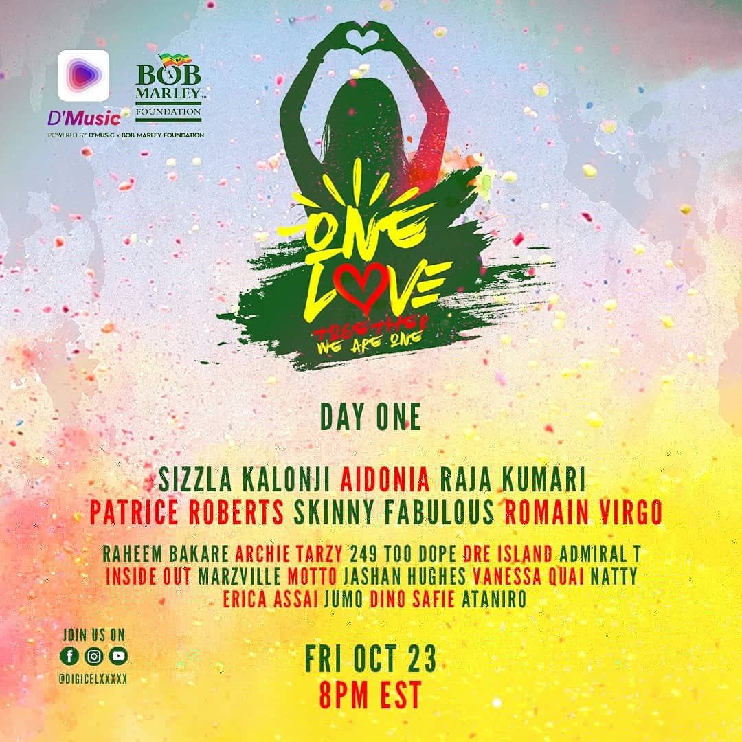TONIGHT! Put a pin 📍 in your calendar for 8pm and get ready for 2 days starting tonight! Great music brought to you by over 37 musicians representing over 20 nations! Available for HD streaming on <a href="/DMusicApp/">D’Music App</a> and our Facebook page. #DigicelBetterTogether #OneLoveTogether