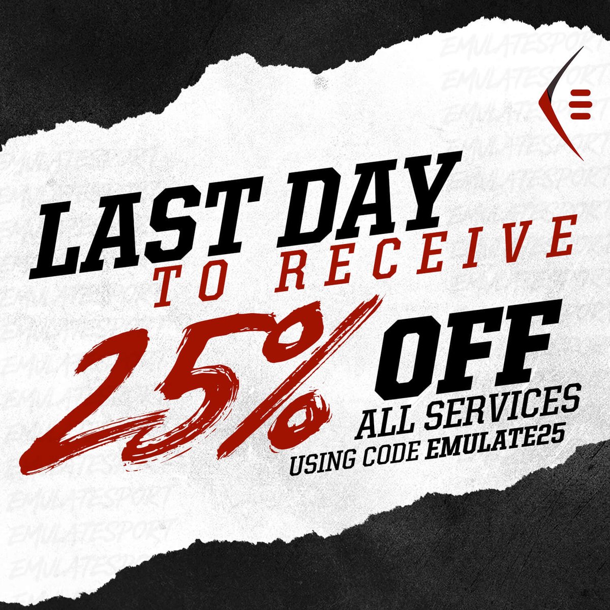 EmulateSport's tweet photo. LAST CHANCE…
The deal ends at midnight.

🔗: https://t.co/1WHMGu8CIx

Use code EMULATE25 https://t.co/VvJL9hclgP