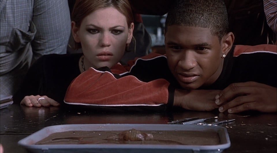 Up next,  @Usher from  #TheFaculty. The R&B Grammy-winning icon started his film career as a high school football player named Gabe Santora, who is terrorized by his teachers after they become possessed by aliens.