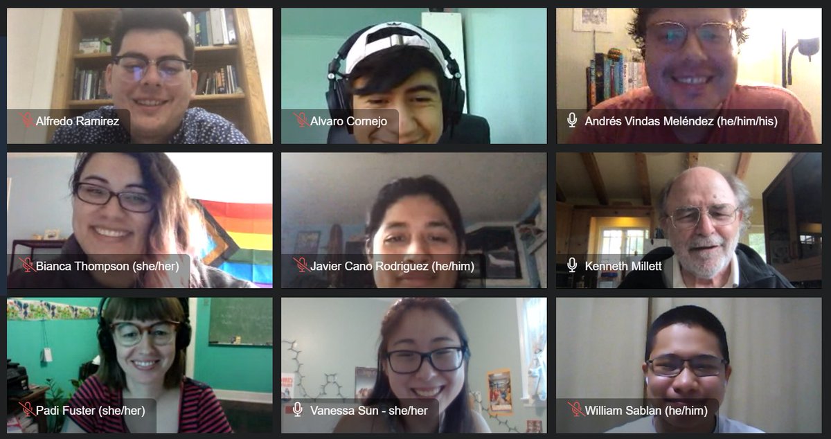 Conversations with Scientists- Mathematics room at #SACNAS2020 ! So wonderful to connect with other diverse mathematicians and to share experiences and resources ❤️ I  appreciate the math specific events at this  conference 😊