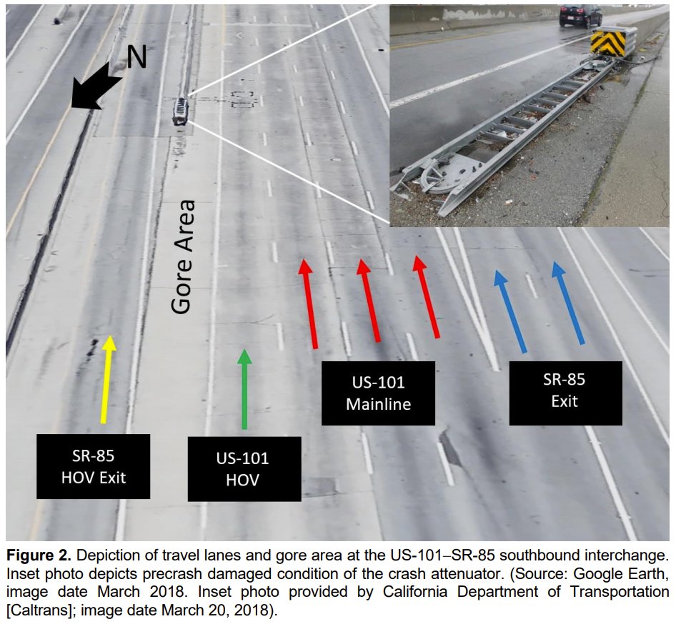 before we dig into the causes, let's set the scene first: the southbound 101 freeway at the intersection of 85. there is a left exit ramp so commuter-lane traffic can get to the 85 southbound commuter lane.