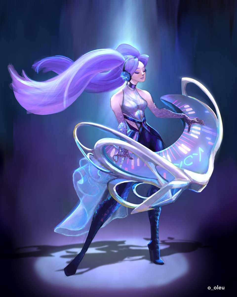 o_oleu's tweet photo. Day 23 of #skintober. KDA Sona, a girl who found her voice through music. #LeagueOfLegends #ArtofLegends #sona https://t.co/Fw30oLzVDs
