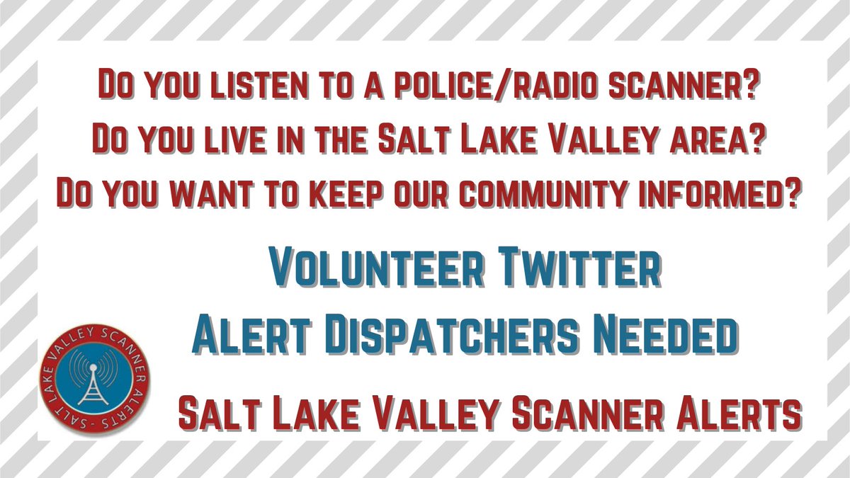 SLVSA2's tweet image. We are launching our new Alert Dispatch tool and looking for volunteers to join our team!

airtable.com/shrvMztSwEHhsV…

#SLVSA #Utah #SaltLakeCity